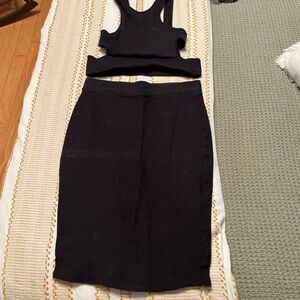 Free People Beach Cut-out Top and Skirt Set